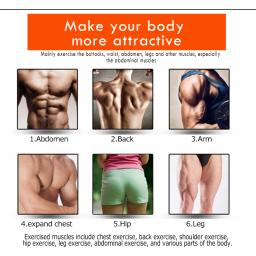 Estimulador muscular EMS elétrico, Fitness inteligente, treinamento abdominal, perda de peso adesivos, massageador sem fio do emagrecimento do corpo - Image 4