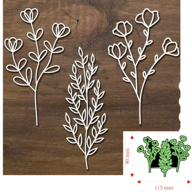 Moldes de Corte em Metal para Decoração de Flores e Artesanato em Papel Scrapbook
