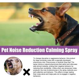 Spray de redução de ruído para acalmar animais, prevenindo o estresse, reduzindo o ruído do animal, novo, 50ml, 2024 - Image 3