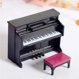 Instrumentos Musicais de Boneca Miniatura, Violino, Guitarra, Piano, Modelo Saxofone, Trompete, Music Bar, Acessórios Dollhouse, Escala 1:12 - Image 4