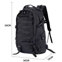 Mochila de caça impermeável para homens, camuflagem tática esportes ao ar livre, grande capacidade, Oxford caminhadas, escalada, ciclismo, novo, 2024 - Image 3