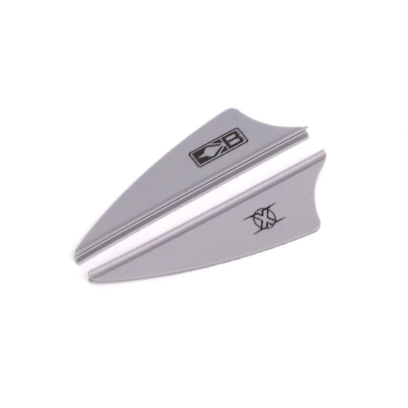 Arco-como seta para diy, 50pcs, acessórios de tiro com arco, escudo, com pena, para caçar e fotografar, 1.75 polegadas - Image 1