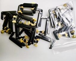 Fine Tuner para Viola, Cordas Ajustador, Ganchos, Finetuners, Preto e Dourado, 10PCs - Image 3