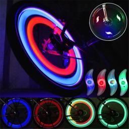 Bicicleta roda luzes LED, luz de advertência de segurança, fácil de instalar, a pilhas, acessórios de bicicleta, Amagi, 3 modos - Image 3