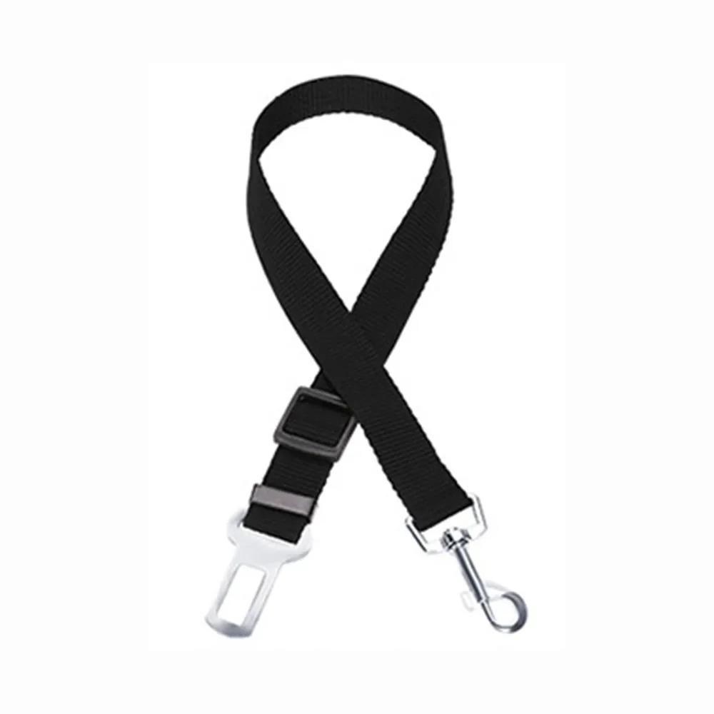 Produtos para animais de estimação universal prático gato cão segurança ajustável cinto de segurança do carro arnês trela filhote de cachorro assento-cinto de viagem clipe cinta leva - Image 1