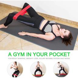 Faixa de exercício de loop de resistência faixas de fitness para alongamento em casa treinamento de força fisioterapia treino elástico agachamento profundo - Image 6