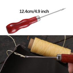 Couro Craft Kit De Costura, Fio Encerado, Mão Quilting, Agulhas, Awl para Iniciante, Reparação De Estofos, Costura - Image 4