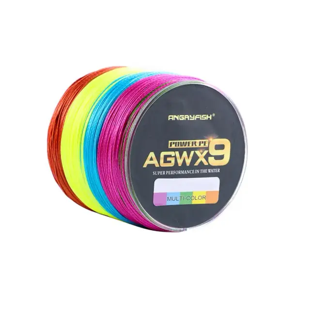 Linha de Pesca Multicolorida Diominate X9 500m - Super Forte 15lb a 100lb com Trançado de 9 Fios
