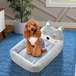 Quente cama para animais de estimação de pelúcia gato térmico dormir cama inverno pelúcia aquecimento camas de gatinho gato caverna para gatos gatinhos filhotes - Image 4