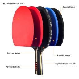 Pá De Tênis De Mesa para Treinamento De Iniciantes, Ping Pong Profissional, 2 Raquetes e 3 Bolas, Pás De Tênis De Mesa, 2 Raquetes - Image 6