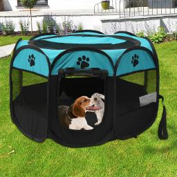 Dobrável Octogonal Pet Tent, Dog House, Camping Acessórios, Cerca ao ar livre, Cães Grandes, Cat Playpen, Puppy Kennel - Image 3