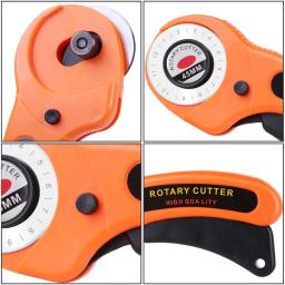 Profissional cortador rotativo tecido cortador, costura rolamento ferramenta de corte, tesoura alfaiate para Quilting DIY artesanato, pano, couro, 45mm - Image 3