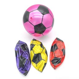 Bola inflável de futebol de pvc para crianças, mão pat, futebol jogo de esportes, bolas elásticas, cor aleatória, 1pc, novo - Image 3