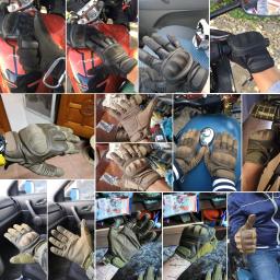 Luvas táticas de couro pu com tela sensível ao toque, ciclismo, casca dura, caminhadas, combate, caça, airsoft, direção, bicicleta, antiderrapante - Image 5