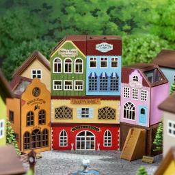 Casa De Boneca Em Miniatura De Madeira Artesanal, Modelo De Montagem DIY, Kit De Construção, 3D Puzzle Brinquedo, Presente De Aniversário, Dollhouse Miniaturas - Image 4