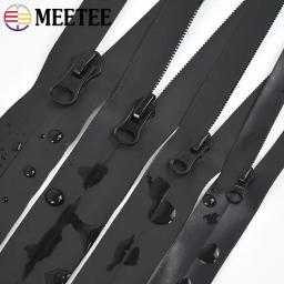 Zíperes de Nylon invisíveis para Costura, Zíperes Pretos, Sliders para Saco, Casacos, Zips Puxa, Kit de Reparação DIY, Fitas Impermeáveis, 1 m, 2 m, 3m, 3m, 5 #, #8, #10 - Image 1