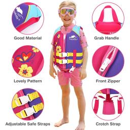 Jaqueta salva-vidas infantil de neoprene, colete flutuante, esportes aquáticos, praia, surf, natação, vela, rafting, jaqueta de segurança - Image 2