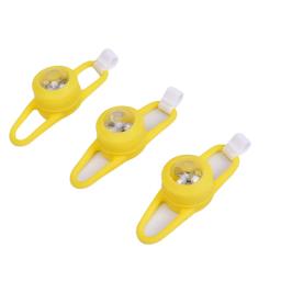 Amarelo LED bicicleta sino anel luzes, Bell bicicleta colorida, Road Bike acessórios - Image 2