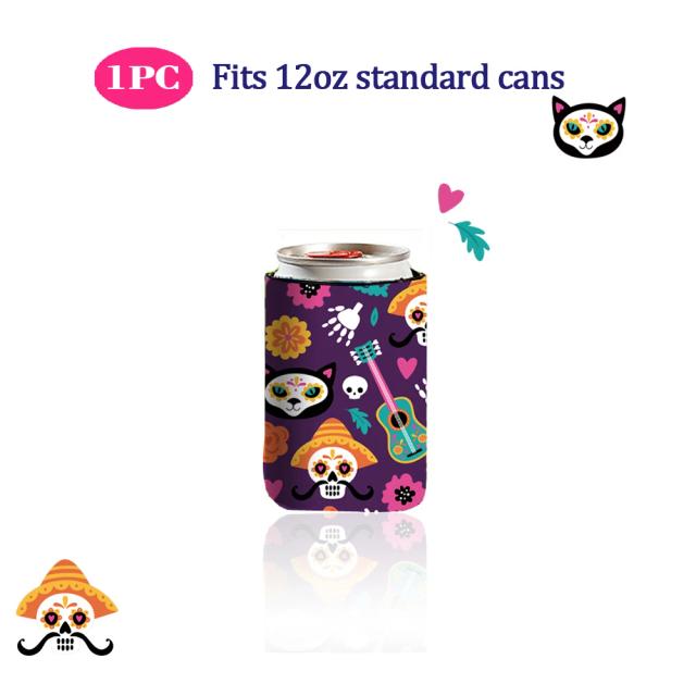 Coolers Slim de Neoprene para Latas Altas e Finas - Pacote com 1 Sleeve para 12oz de Cerveja ou Refrigerante