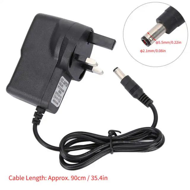 Fonte de Alimentação 9V para Guitarra Elétrica - Adaptador AC 100-240V para Pedais de Efeito Stompbox