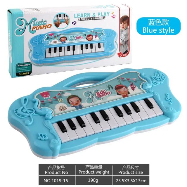 Piano Eletrônico Infantil com Luzes Piscantes - Brinquedo Musical Educativo para o Desenvolvimento das Crianças