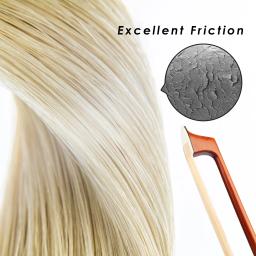 NAOMI-Cauda de Cabelo Mongol Cavalo para Violino Bow Horsehair, Natural Genuine Cavalo, Melhor para Replacment Arco, Grau AAA, 80cm Comprimento, 250g, 4/4-1/8 - Image 4