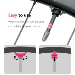 2 pçs bocal de ar da bicicleta válvula núcleo fixo mountain road bicicleta válvula ferramenta fixação para válvula presta ridenow tpu tubo interno segurando - Image 5