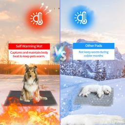 Tapete auto-aquecido para animais de estimação, Colchão quente para dormir, Tapete de cachorro lavável, Cat Self Heating Pad, Gato pequeno e médio, Tapete auto-aquecido, Inverno - Image 5