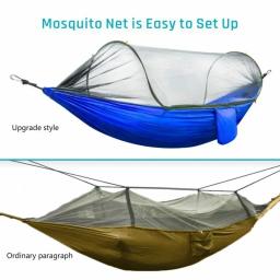 Hammock Camping com Mosquiteiro, Pop-Up, Luz, Portátil, Ao ar livre, Paraquedas, Swing, Dormir, Coisas, 2023 - Image 4