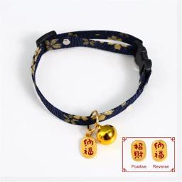 Colar Lucky ajustável com decoração de sino para animais, coleira de gato chinesa, mais nova, cachorro, filhote, gatinho, fornecedor, primavera - Image 5