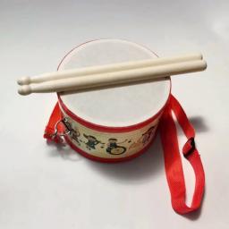 Instrumento de percussão infantil, educação infantil, tambor de mão, madeira, brinquedos para crianças, novo - Image 2