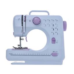 Máquina de costura portátil para iniciantes e crianças, mini artesanato doméstico elétrico, costura de costura de costura, 12 pontos embutidos - Image 1