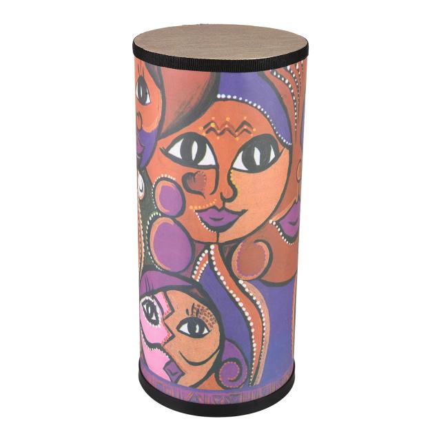 Tambor Bongo de Madeira com 2 Baquetas - Instrumento de Percussão Portátil para Coordenação Motora Suave de 7"