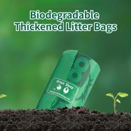 Pet Dog Poop Bag Dispenser com gancho, ovelha verde, cordeiro em forma, portátil Zero Waste, espessado Poop Bag, suprimentos de armazenamento ao ar livre - Image 6