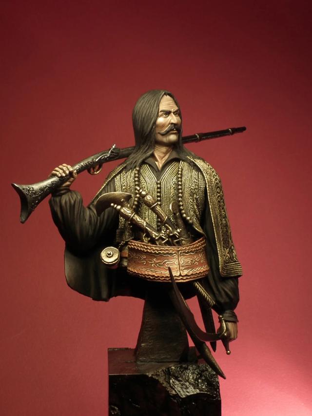 Busto de Cavaleiro Guerreiro Helénico em Resina - Kit de Miniatura 1:9 para Pintura
