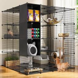 Gaiola de metal dobrável para pet, gatos grandes, armadilha interior, suprimentos ao ar livre, grandes produtos, produtos da casa - Image 1