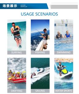 Colete salva-vidas profissional para adultos e crianças, portátil, esportes aquáticos, rafting, pesca, natação, caiaque, segurança - Image 6