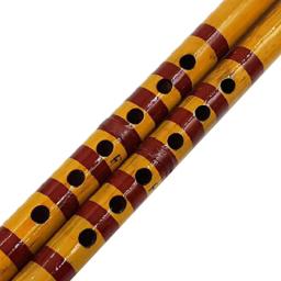 Flauta de bambu tradicional artesanal, instrumento musical de bambu, marrom, decoração de bambu, novo, 1pc - Image 2