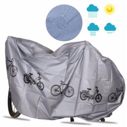 Capas de Bicicleta Impermeáveis, Proteção Contra o Sol, Chuva, Poeira, Cinza, 180g, 200x100cm, Veículos Elétricos, Acessórios de Bicicleta, Tampa Exterior - Image 6