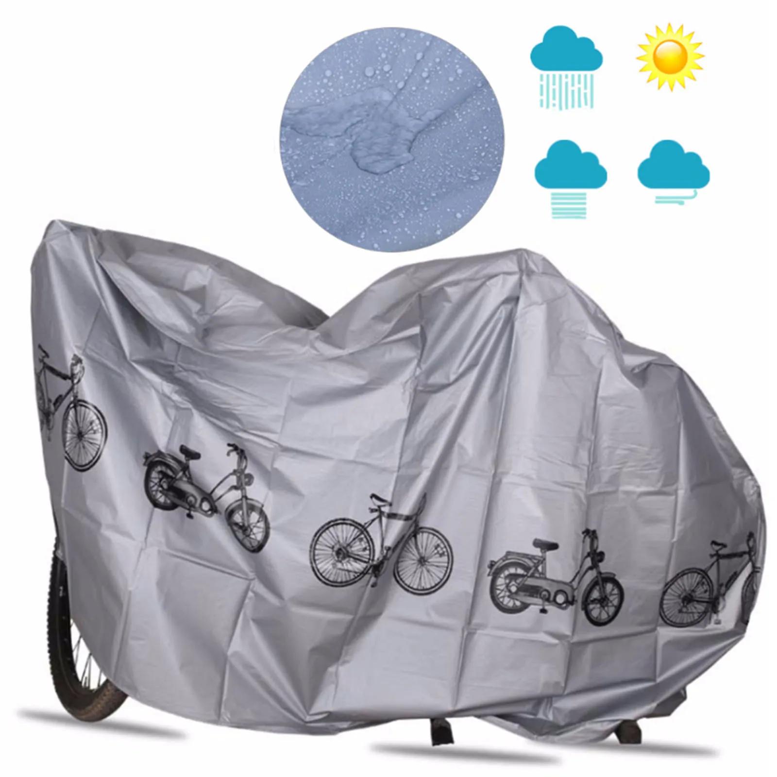 Capas de Bicicleta Impermeáveis, Proteção Contra o Sol, Chuva, Poeira, Cinza, 180g, 200x100cm, Veículos Elétricos, Acessórios de Bicicleta, Tampa Exterior - Image 1