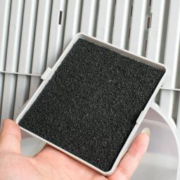 Filtro De Carvão Ativado Para Animais De Estimação, Filtro De Algodão, Alta Adsorção, Caixas De Linheira De Gato, Banheiro, 3Pcs - Image 6