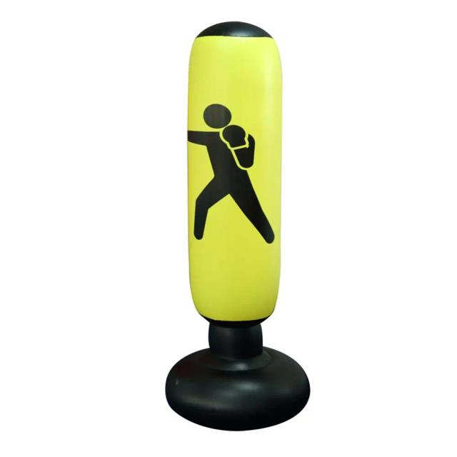 Saco de Perfuração Inflável para Boxe e Karatê - Treinamento para Crianças e Adultos, 160x65cm