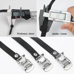 20 pçs cintos de arnês para bicicleta giratória ciclismo pedal sapatos gaiola ginásio estrada dobrável treino demonstração footboard ponta corda fivela cintas - Image 3