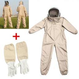 Terno de apicultura profissional com luva de couro, Abelha ventilada de corpo inteiro, Roupa de proteção, Roupa de segurança agrícola - Image 1