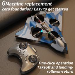 Aeronave elétrica de controle remoto de 2,4 GHz Espuma EPP RC Aeronave de combate Altura 360 Flip Presentes de feriado para crianças - Image 5