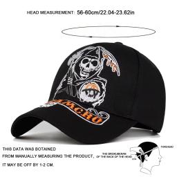 Bonés de beisebol bordados SAMCRO unissex ao ar livre ajustável primavera e outono chapéu protetor solar casual - Image 6