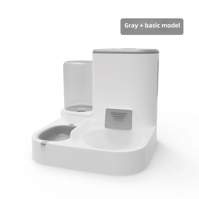 Dispensador Automático de Água e Alimentação para Cães e Gatos com Tigela Integrada e Design à Prova de Umidade