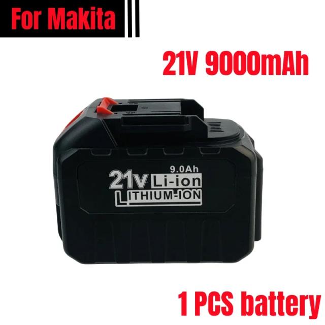 Bateria Recarregável de Lítio Makita 21V 18650 9Ah Alta Corrente e Descarga para Chave de Fenda