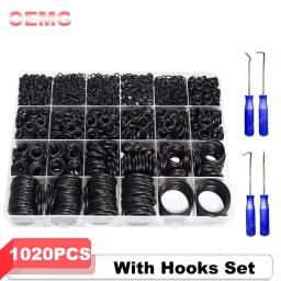 Kit de anel o de borracha nitrílica, arruela de vedação, resistente a óleo, alta temperatura, ar condicionado de carro, junta para reparo de carro, 1020 peças - Image 1