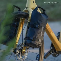 Rhinowalk bolsa para garfo dianteiro de bicicleta, à prova d'água, 4l/7l, liberação rápida, rack para garfo de ciclismo, bolsa de bagagem com base de montagem - Image 2
